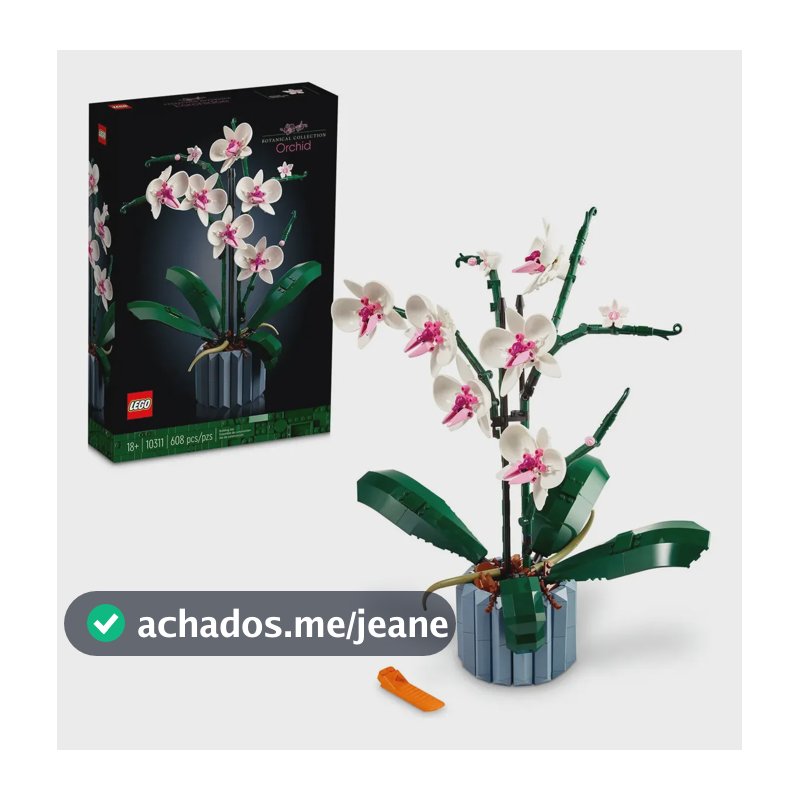 LEGO Botanicals Orquídea 10311; Kit de Construção de Plantas Decorativas