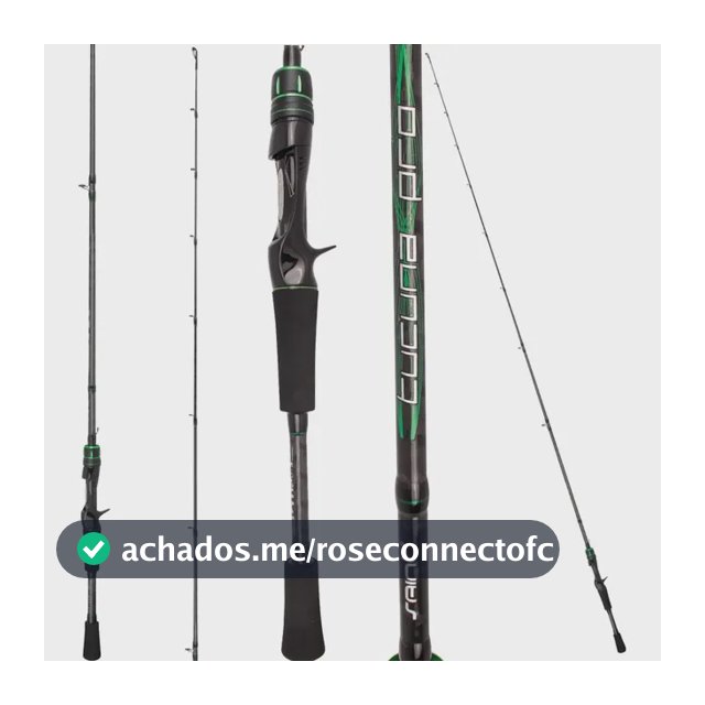 Vara Saint Plus Tucuna Pro 581bc 1,73mt 7-17 Lbs- Carretilha Preto E Verde