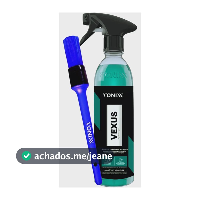 Kit Limpador De Motor E Rodas Vexus Vonixx + Pincel Externo
