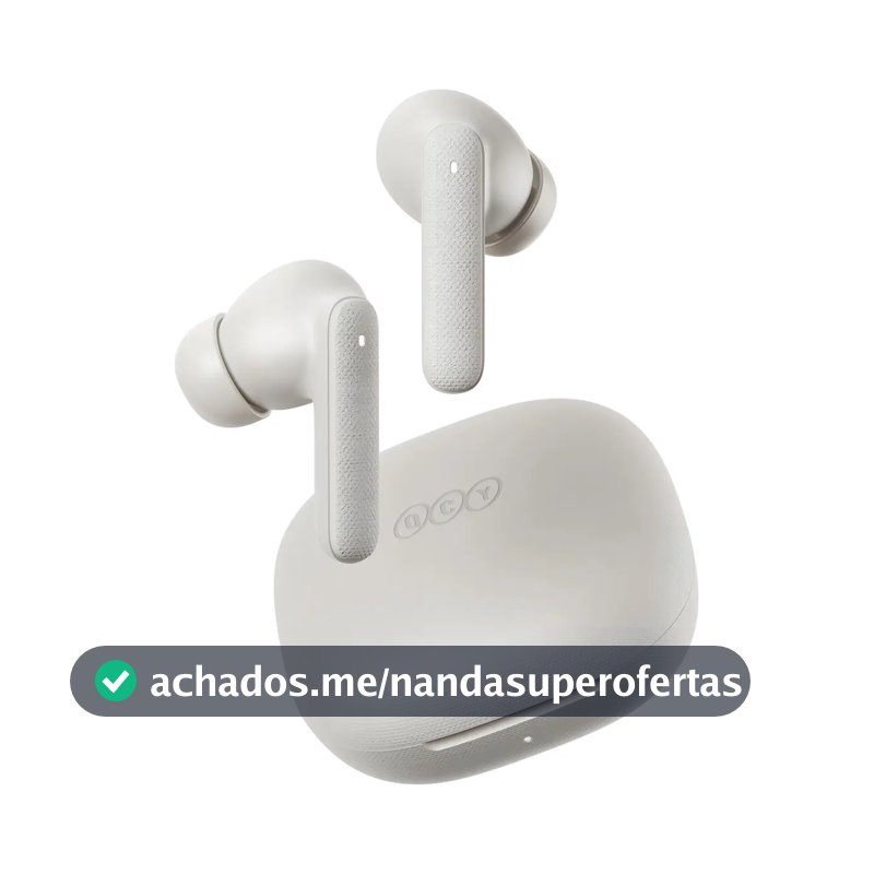 Fone Qcy Buds T43 Bluetooth 5.3 Enc Ipx4 Cor Branco