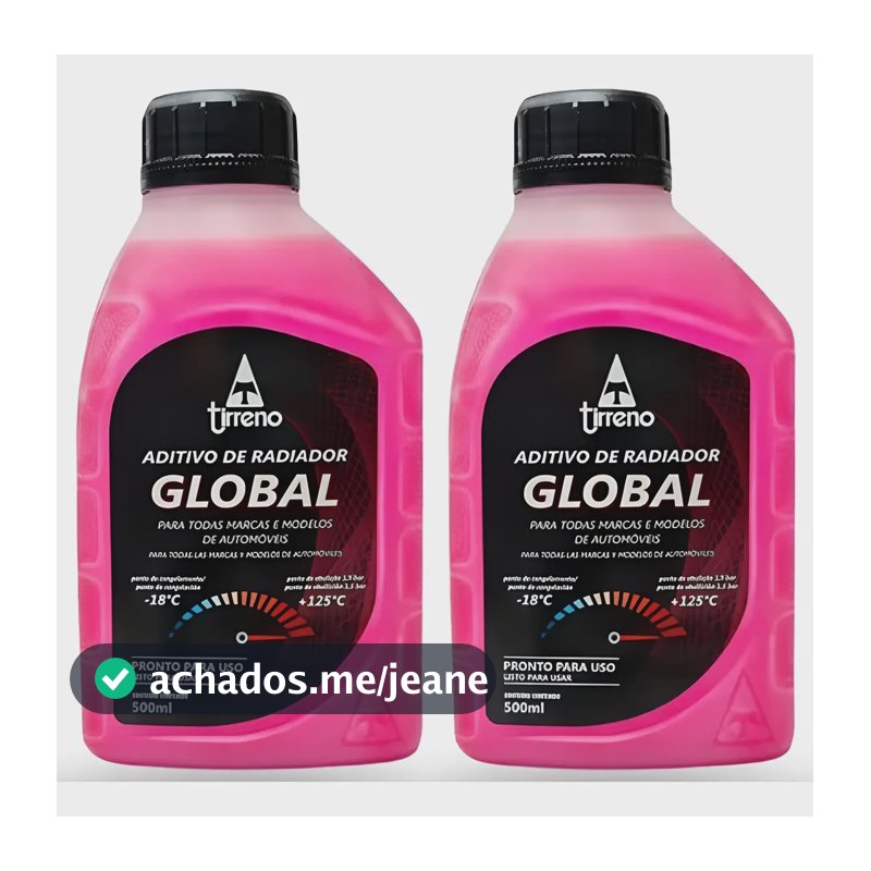 Aditivo Tirreno Rosa Pronto Uso Global - 500ml Kit C/ 2un Rosa