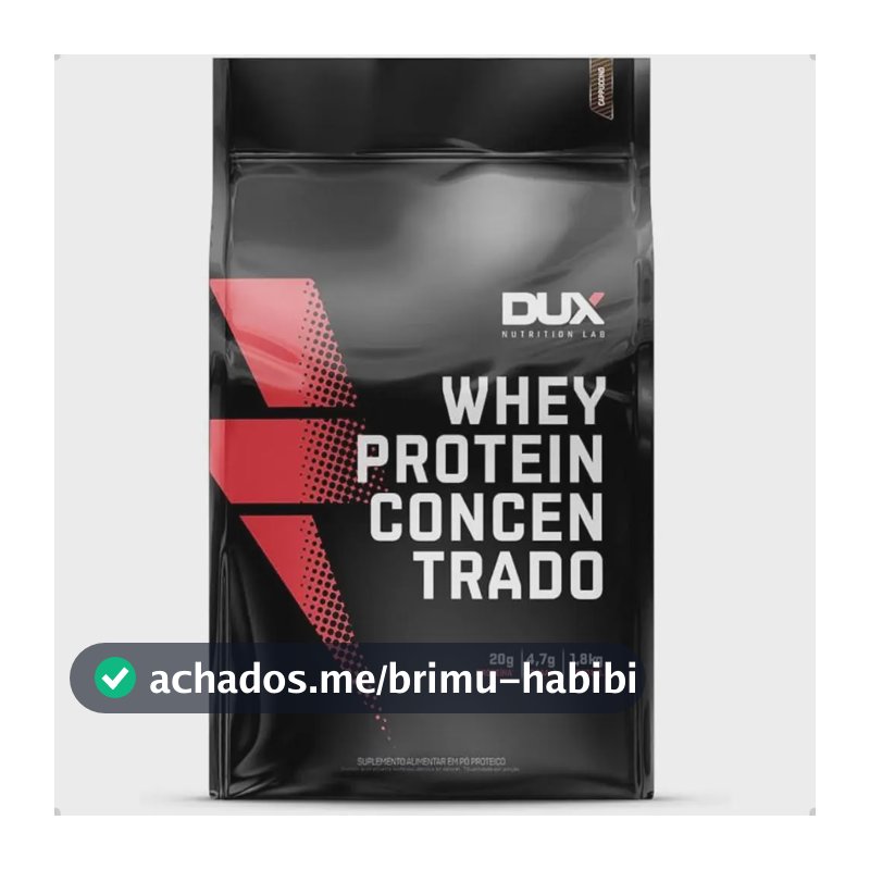 Whey Protein Concentrado Refil 1,8kg Dux Nutrition Sabor Butter Cookies
