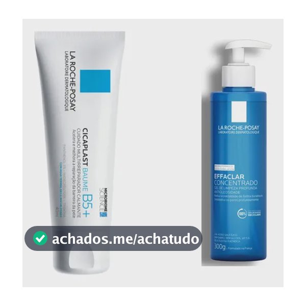 Kit Pele Sensível  Cicaplast Baume B5+ 40ml La Roche-posay + Gel Effaclar 300g La Roche-posay