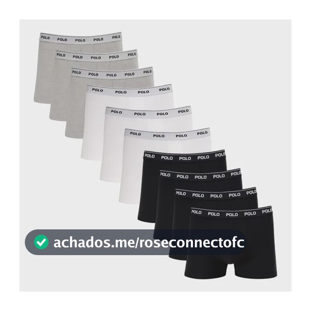 Kit 10 Cuecas Algodão Premium Polo Star Cotton Boxer Urban