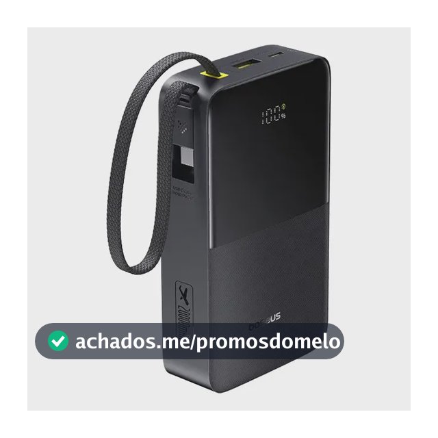 Power Bank Baseus Turbo Bipow2 Pro 20000mah 22.5w Cor Preto