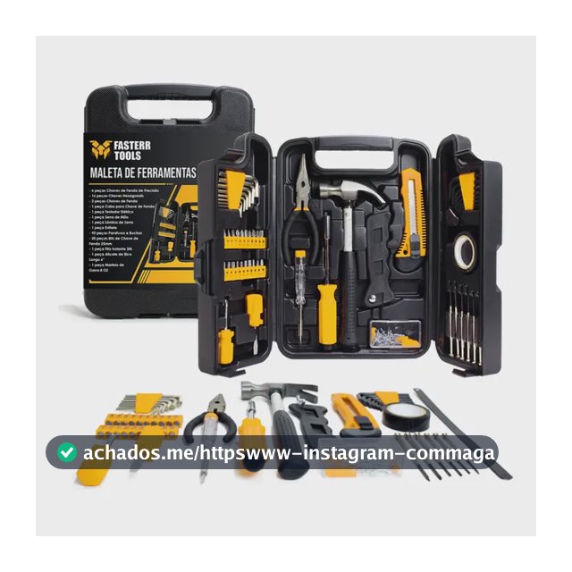 Kit Jogo De Ferramentas 142 Peças Fasterr Com Maleta