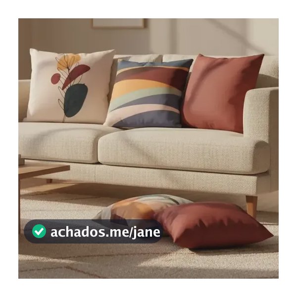 Kit 04 Almofada Cheias Decorativas Com Ziper 45 X 45 Cm Cor Almofadas estampadas floral - cor 23