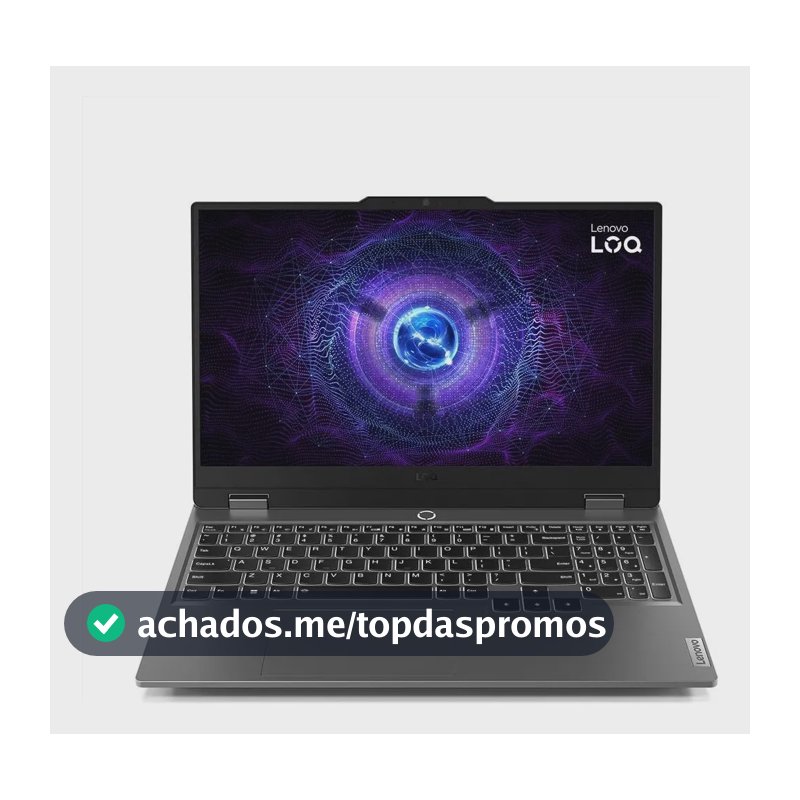Notebook Gamer Lenovo Loq Irx9 I5 Rtx 3050 512gb Linux+ubook Cinza