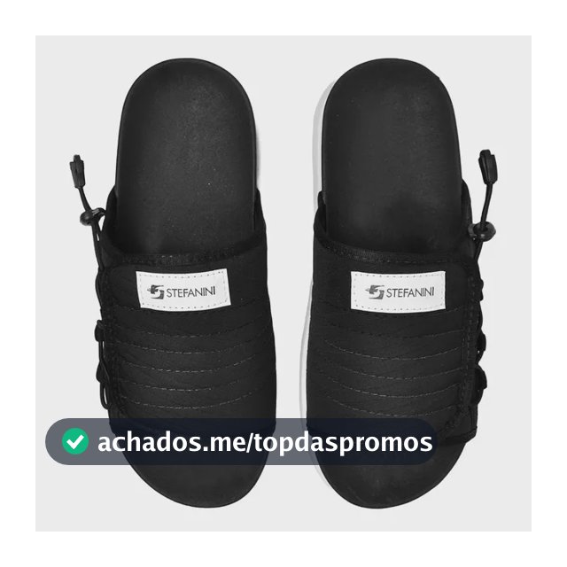 Chinelo Slide Masculino Ajustável Conforto Tira Larga Casual