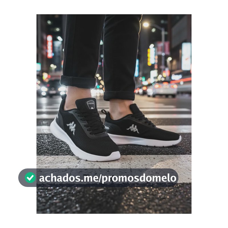 Tenis Kappa Treviso Original Unissex Confortável Academia Preto-prata 40 Br