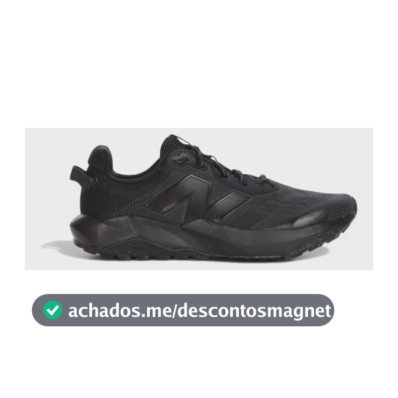Tênis New Balance Nitrel V6 Masculino Corrida Trilha Preto 42 Br