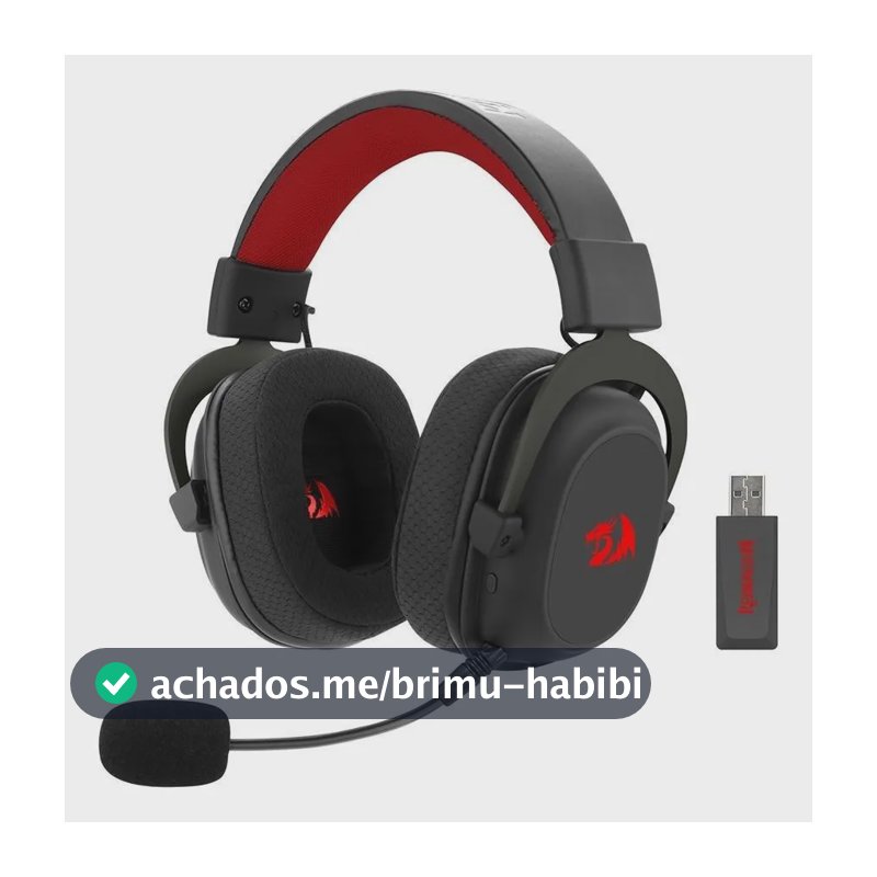 Headset Gamer Redragon Zeus Pro 7.1 Driver 53mm Bluetooth