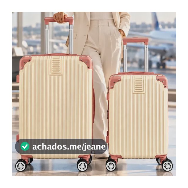 Kit 2 Malas De Viagem Mão Bordo 10kg Despacho 23kg Abs Kc1