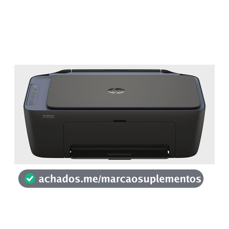 Impressora Multifuncional HP DeskJet Ink Advantage 2975 Colorida 1 USB 2.0 de alta velocidade Wi-Fi de banda dupla - 100 a 240 VCA - AJ4Y4A#AK4
