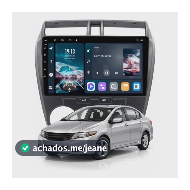 Multimídia Honda City 2008 A 2014 Octacore 6+128gb 10p