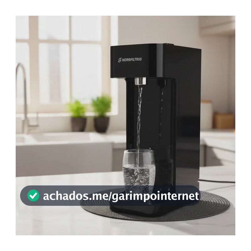 Purificador Hidrofiltros Facile C3 Água Natural Selo Inmetro Preto