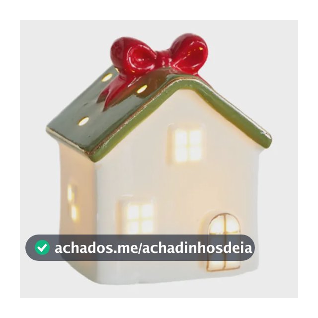 Enfeite De Mesa De Cerâmica Iluminado Para Natal A C