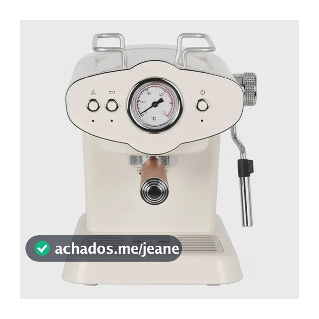 Zong®- Cafeteira Expresso Creme Retro 15 Bar Para Preparar