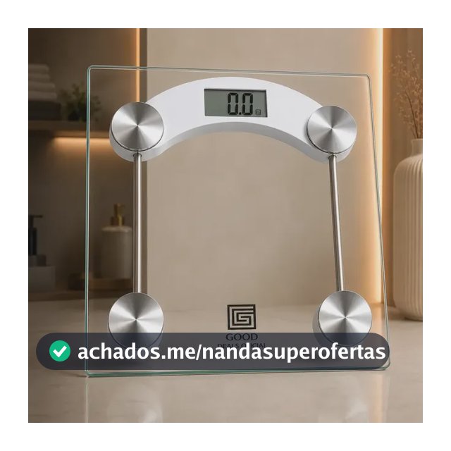 Balança Digital De Vidro Good Deals Até 180kg Portatil Corporal