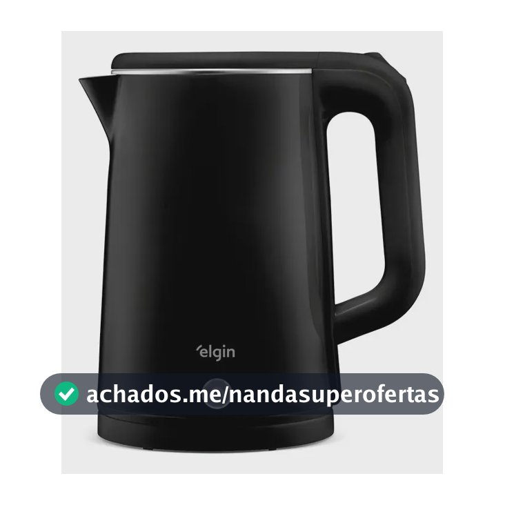 Chaleira Elétrica Elgin Slim 1,8L 1.500W cor preto sem Fio Desligamento Automático