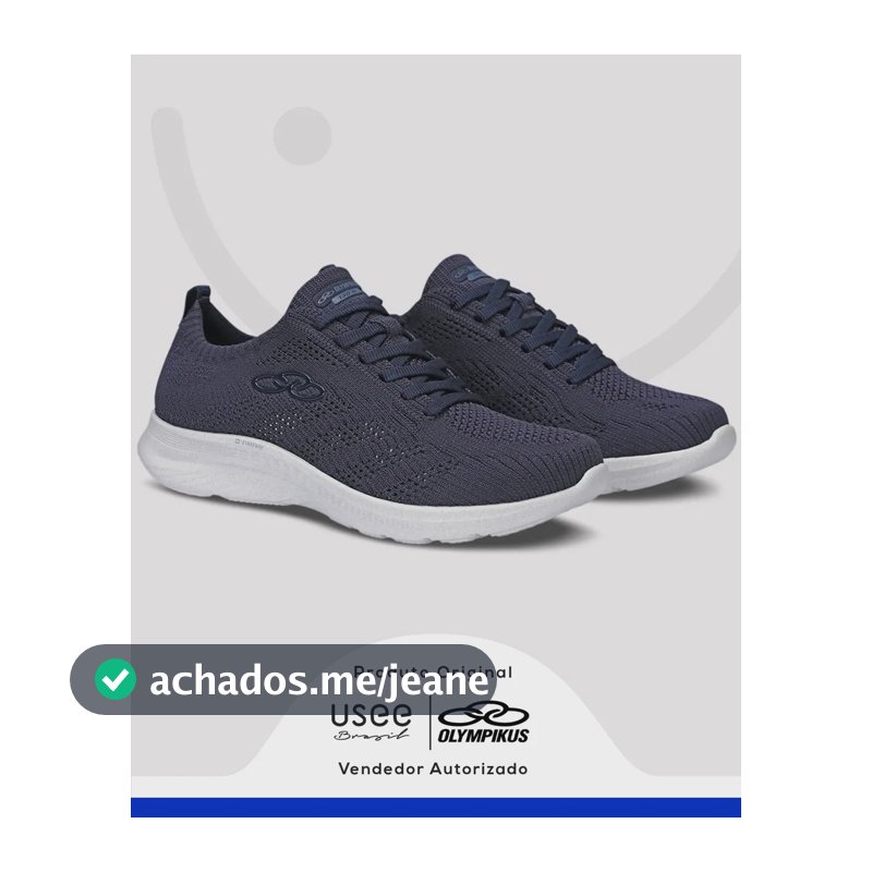 Tênis Olympikus Feminino Ultraleve 130g Maximo Conforto Leve Azul-marinho Lisa 37