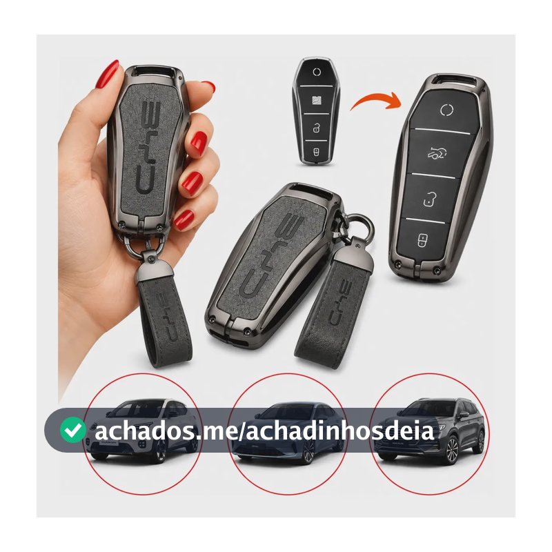 Capa Chave Byd Dolphin Song Plus Yuan Plus Chaveiro Metal