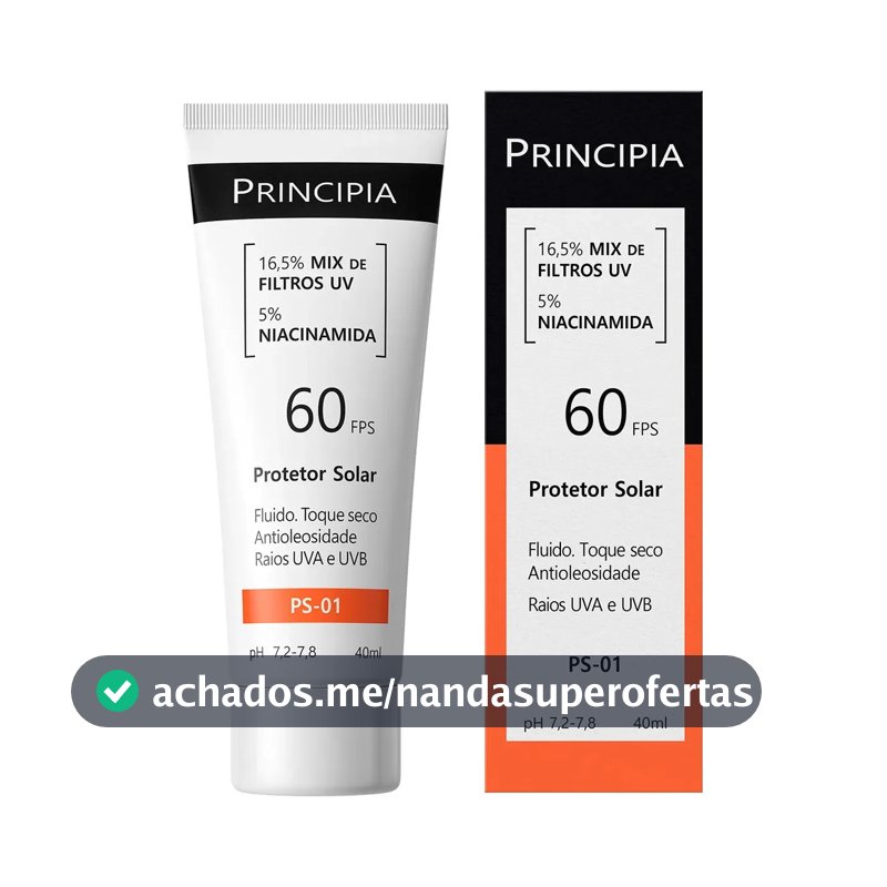 Principia PS-01 Protetor Solar Facial FPS 60 40 ml