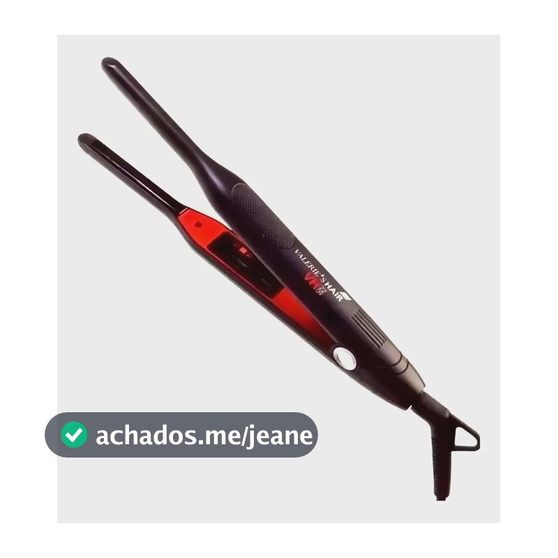 Chapinha Valerie's Hair VH2209 Nano Titânio Profissional Preto/Vermelho