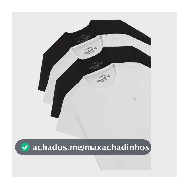 Kit 4 Camisetas Masculinas Polo Wear Sortido Sortido M Liso