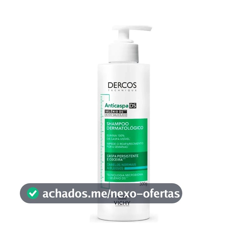 Shampoo Anticaspa Cabelos Normais a Oleosos, Dercos DS Vichy, 300g