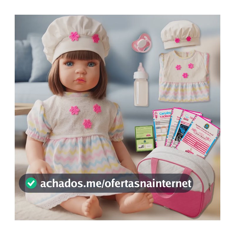 Bebê Reborn Silicone Boneca Com Bolsa Maternidade Original