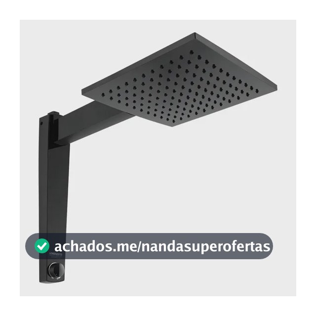 Chuveiro Ducha Eletrônico Acqua Century Lorenzetti Cor Preto Potência 7500 W