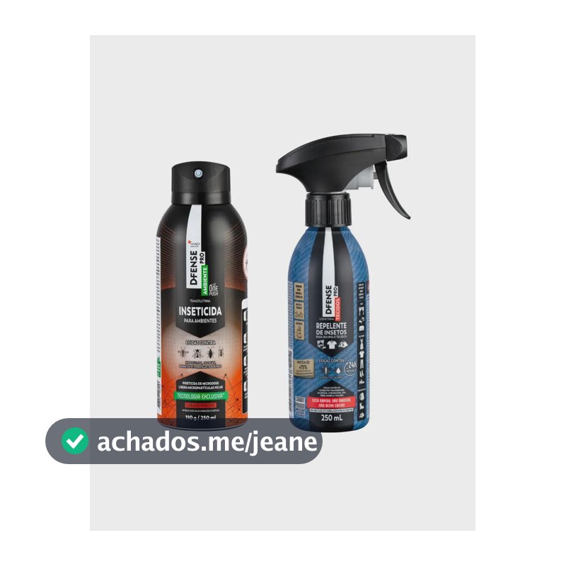 Kit Haxea D-fense Pro Tecidos 250ml Pro Ambiente Repelente
