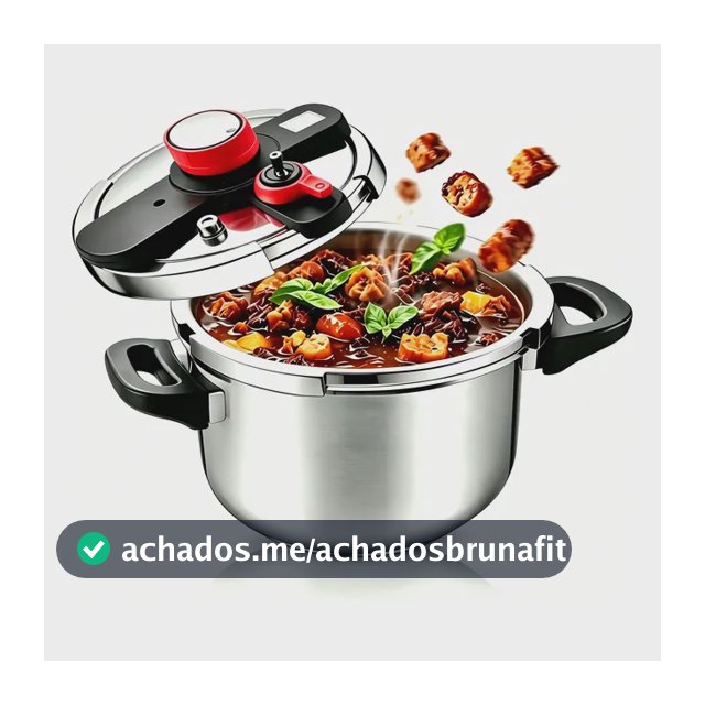 Panela De Pressão Indução E Gás De Aço Inoxidável 4 Litros