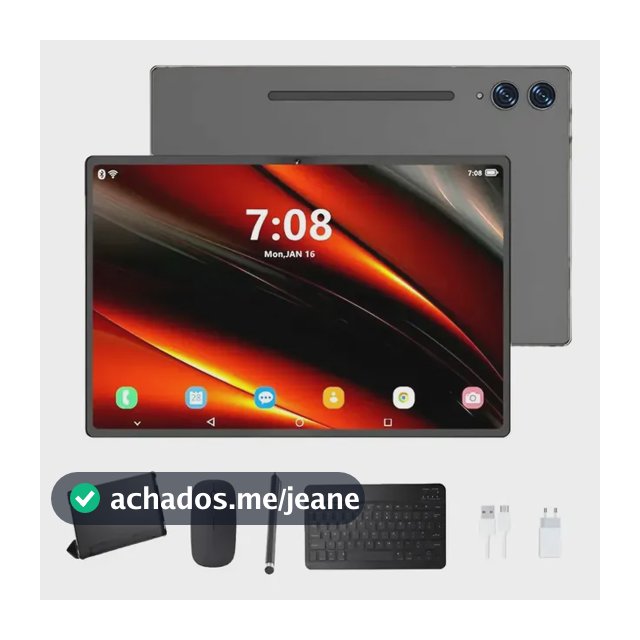 Tablet Pc C/ Capa Teclado Mouse Fone E Caneta 128gb 8 De Ram Sortidos