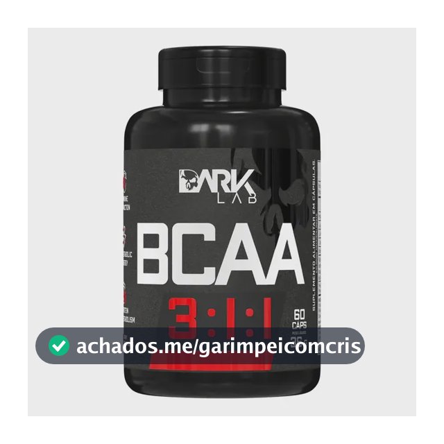 Bcaa 3:1:1 60 Caps Dark Lab Leucina Valina E Isoleucina Sabor Sem sabor