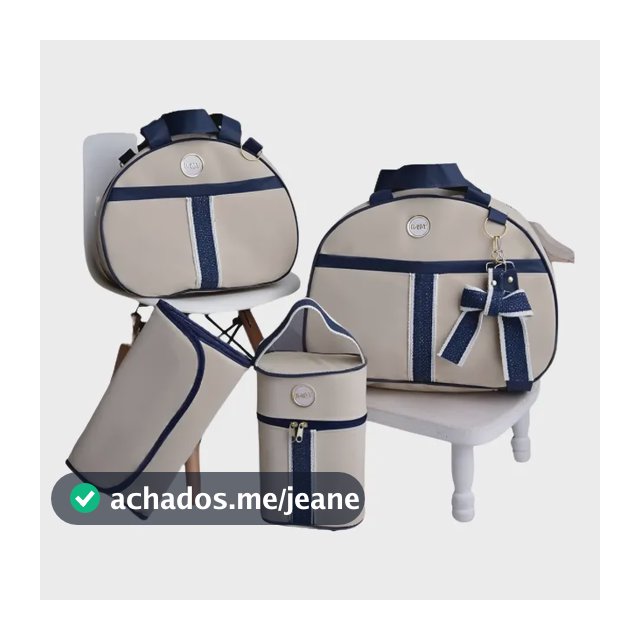 Bolsa Maternidade Menino E Menina Bege E Marinho