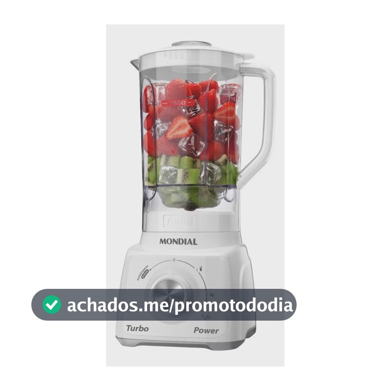 Liquidificador Turbo Power Mondial 550W L-99 WG