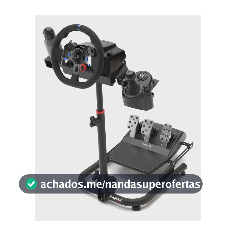Suporte Volante SPRO Extreme Simracing Preto Compatível Logitech G29 G920 G923 Fanatec Simagic Thrustmaster Simulador Corrida