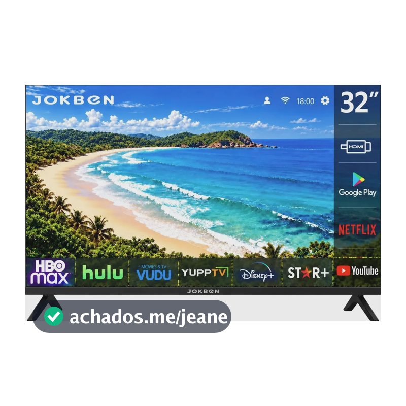 Smart Tv Jokben 32 Polegadas Hd Led Android Wi-fi Hdmi