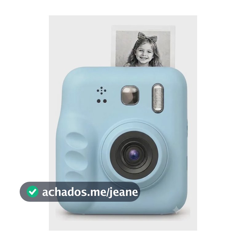 Câmera Digital Polaroid Instantânea Infantil Imprime Na Hora Aleatório