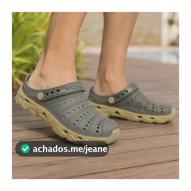 Babuche Clog Pesca Camping Proteção Chinelo Sandalia Unissex