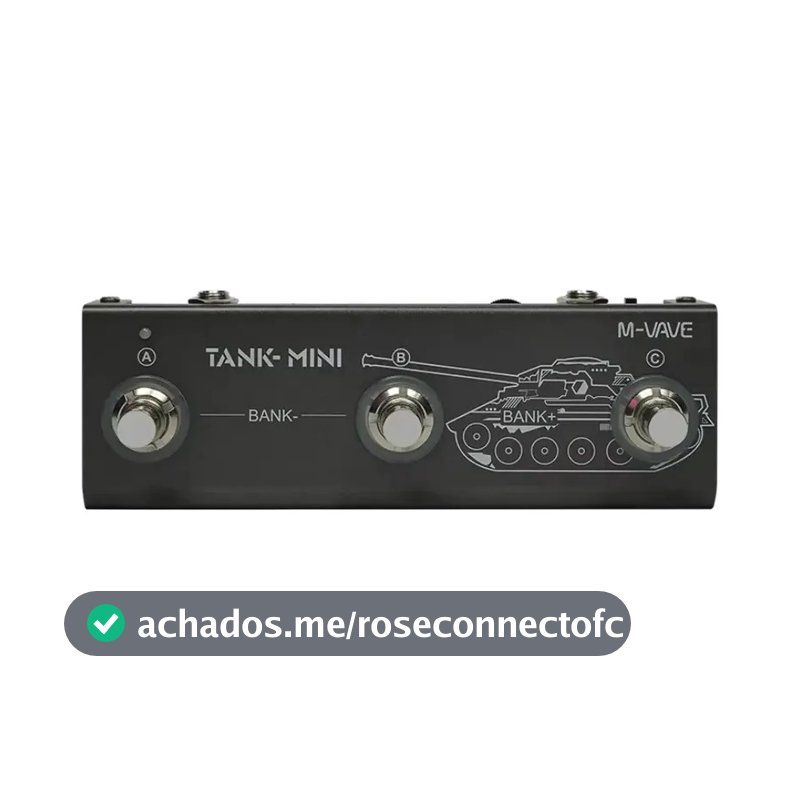 Pedaleira Mvave Tank Mini Guitarra Multiefeito Bluetooth 21 Presets