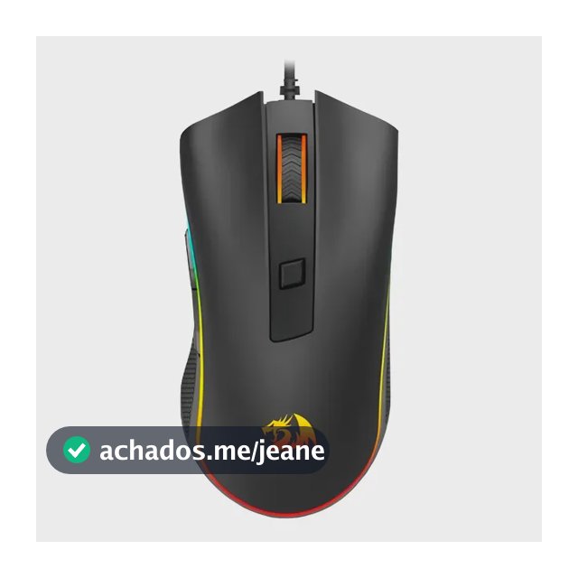 Mouse Gamer Redragon Cobra Cypher Lite Rgb Preto Sunplus Preto