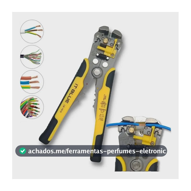 Alicate Desencapador De Fios E Crimpador Eletricista