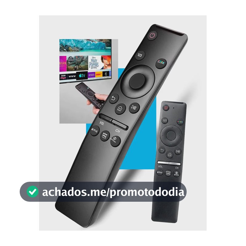 Controle Remoto Casenn para Smart TV Samsung 4K com Netflix, Prime Video e Google Play