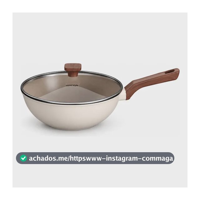 Panela Wok Mimo Style 15780 Pratic Cook 28cm Crema Ps28wcrm Creme
