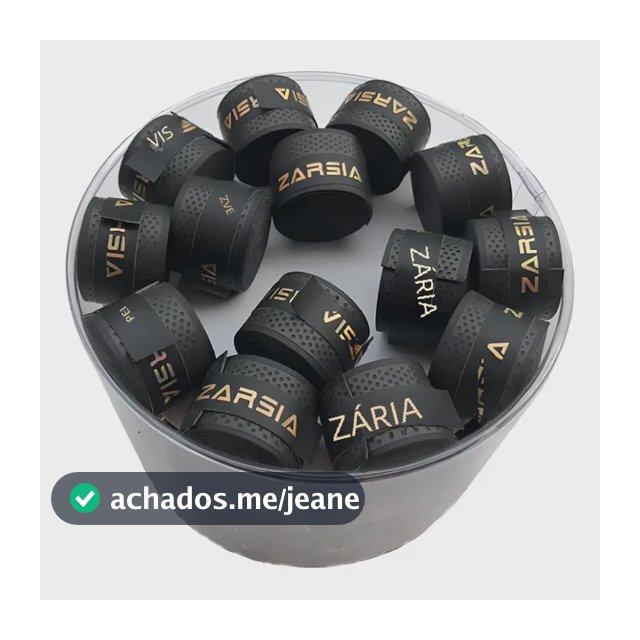 10 Overgrip Fita Raquete Beach Tennis Padel Badminton Tênis Preto