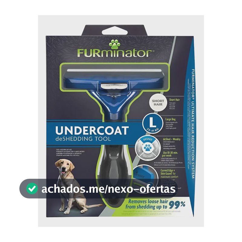 Rasqueadeira Furminator Para Cães Grandes + Brinde