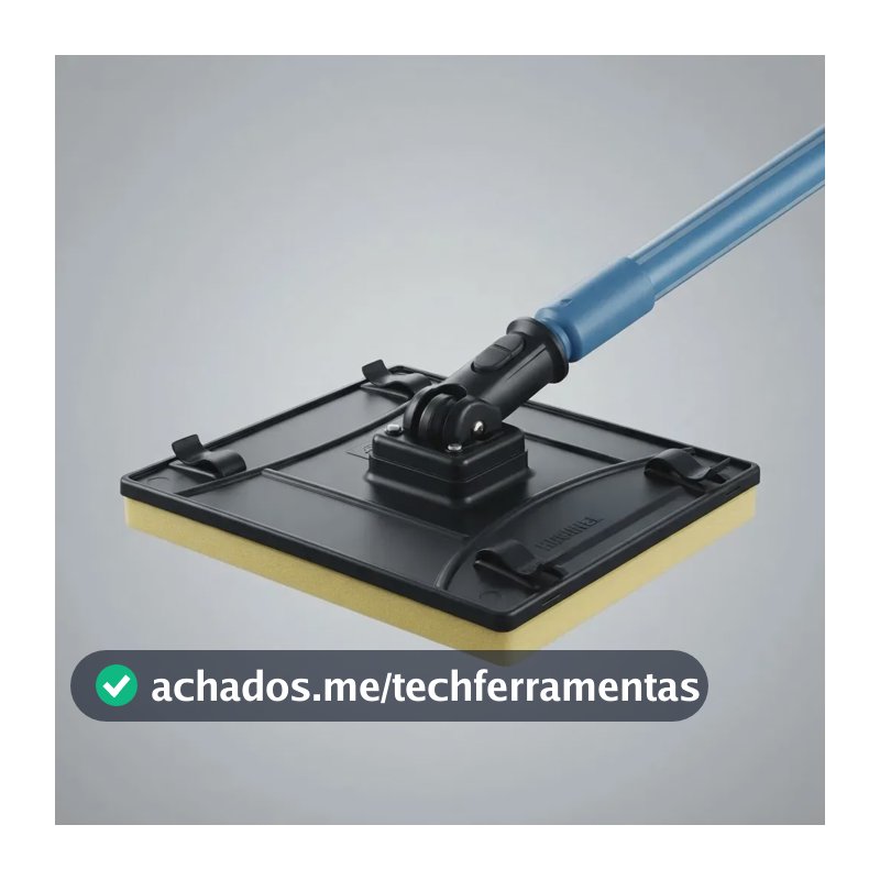Lixadeira Manual Lixaflex Preto para Paredes e Tetos com Suporte Articulado